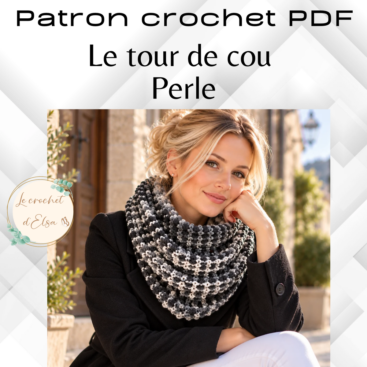Patron PDF- Le tour de cou Perle