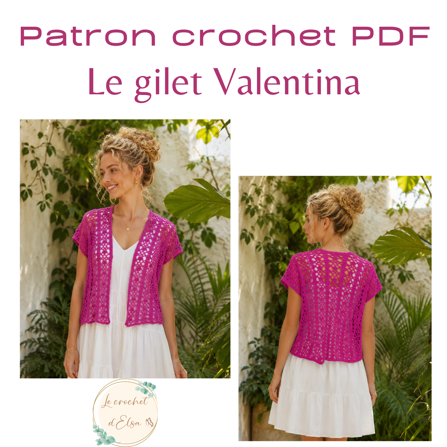 Patron PDF - Le gilet Valentina