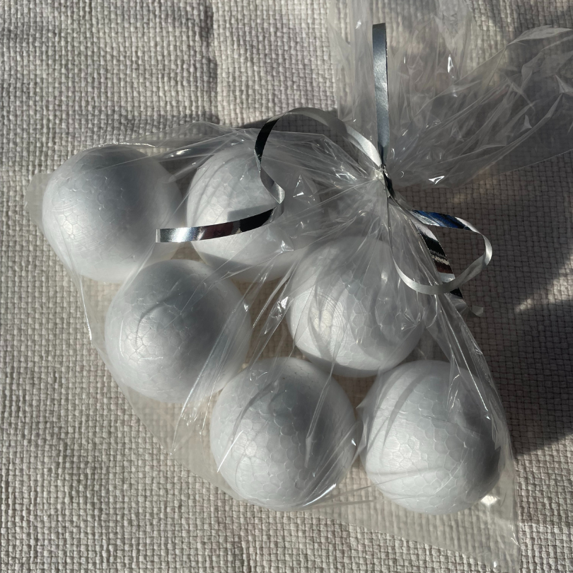 Boules polystyrène 6 cm