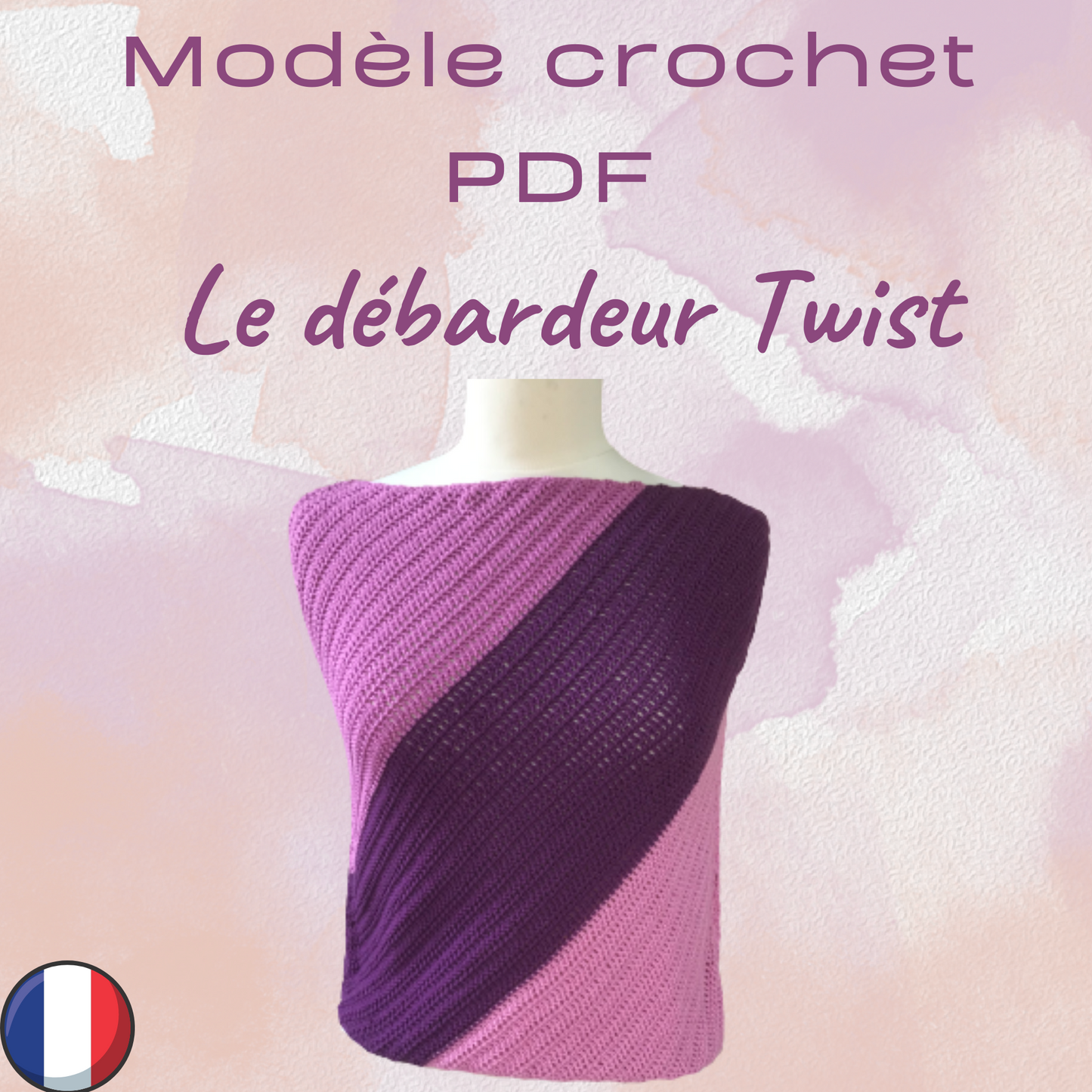 Patron PDF Crochet - Le débardeur Twist -