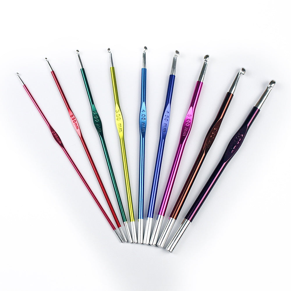KnitPro Crochets en aluminium argenté – Crochets à extrémité unique de 2,75 mm, poignée lisse et confortable KnitPro Crochets en aluminium argenté – Crochets à extrémité unique de 2,75 mm, poignée lisse et confortable