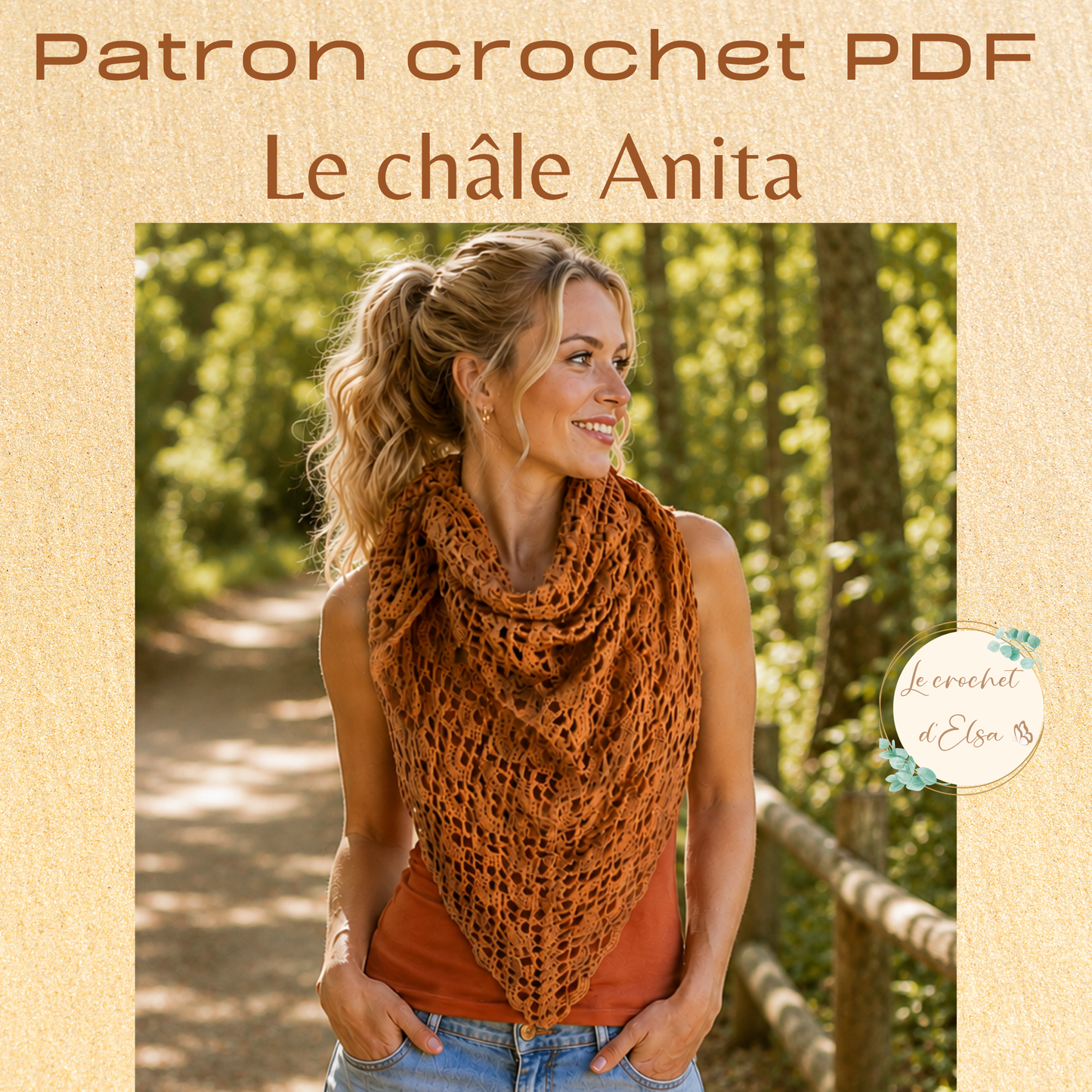 Patron PDF - Le châle Anita
