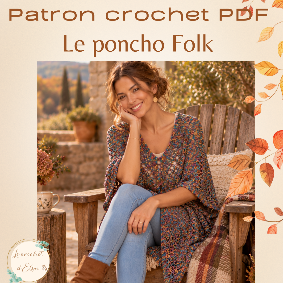 Patron PDF - Le poncho Folk