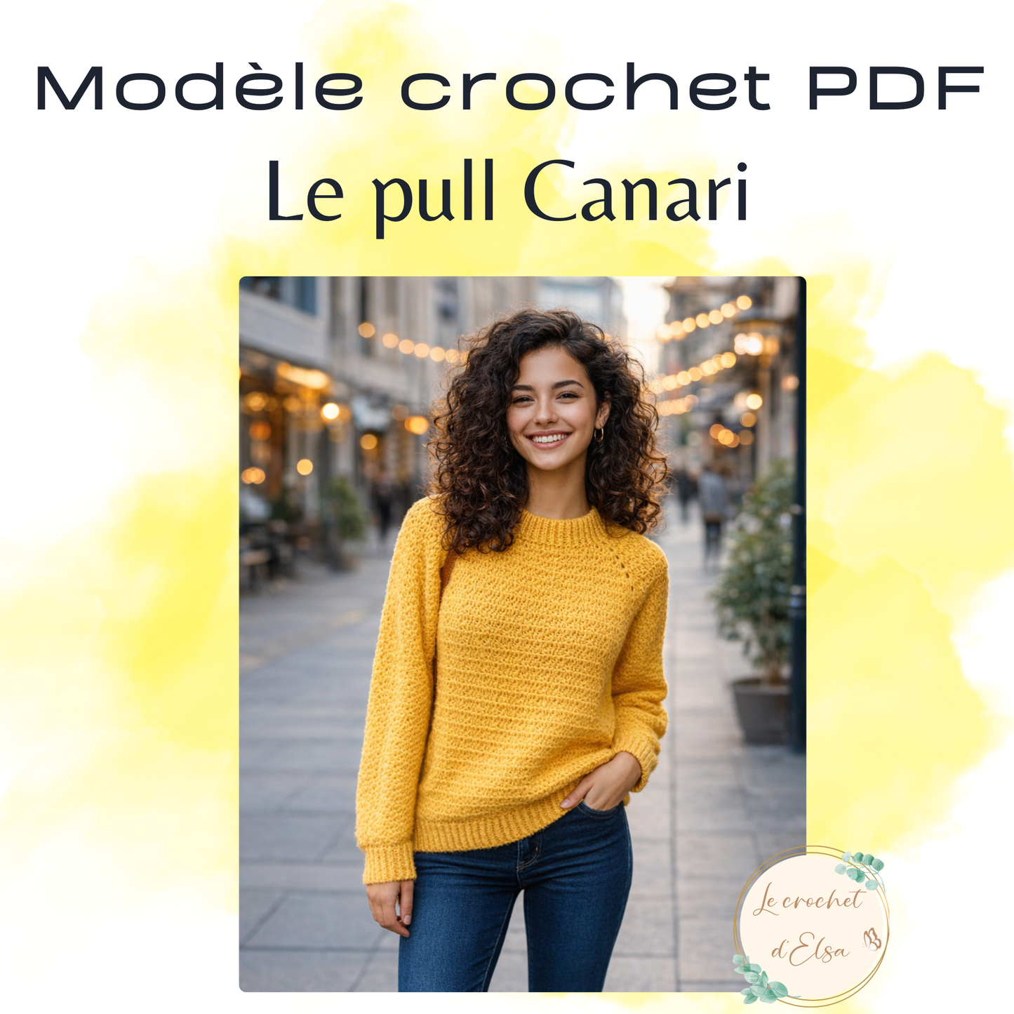 Patron PDF- Le pull Canari