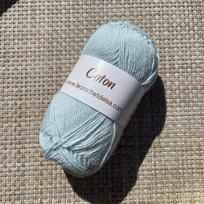 Fil à Tricoter Coton Dégradé Bleu Ciel - 133m Rouleau Pour Écharpes, Chapeaux, Couvertures Et DIY