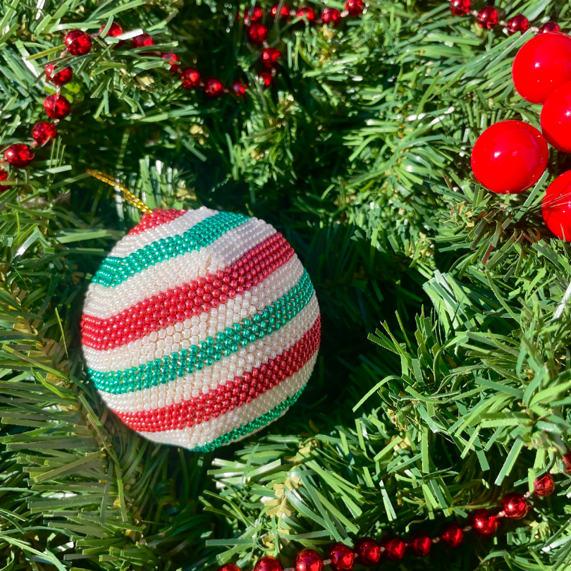 Kit de perles - Boule de Noël # 1-  Noël Traditionnel