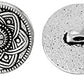 Bouton métal style Argent