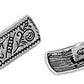 Bouton métal style Argent