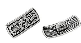 Bouton métal style Argent