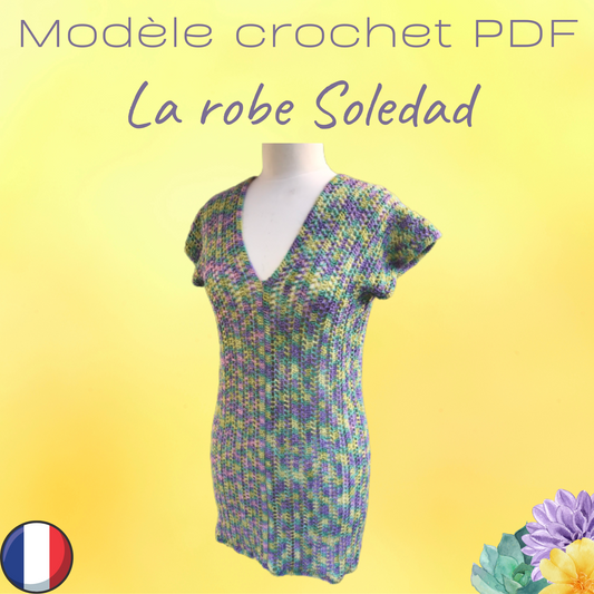 Patron PDF Crochet  - La robe Soledad -