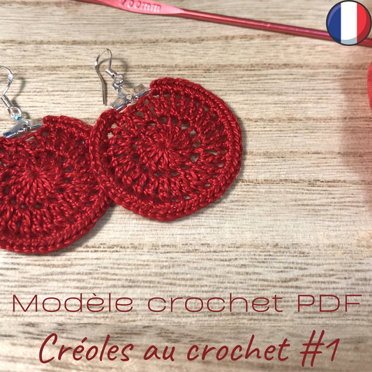 Patron PDF Crochet - Créoles #1 au crochet