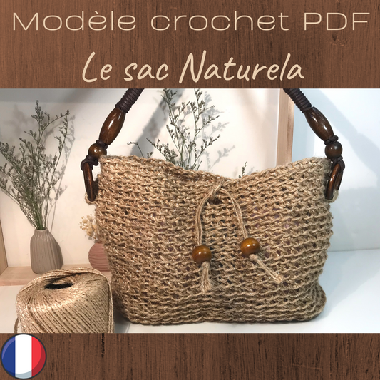 Patron PDF Crochet - Le sac Naturela