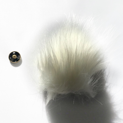 Pompon en fausse fourrure - 10 cm