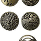 Bouton métal style Bronze