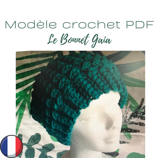 Patron PDF Crochet - Le bonnet Gaya-
